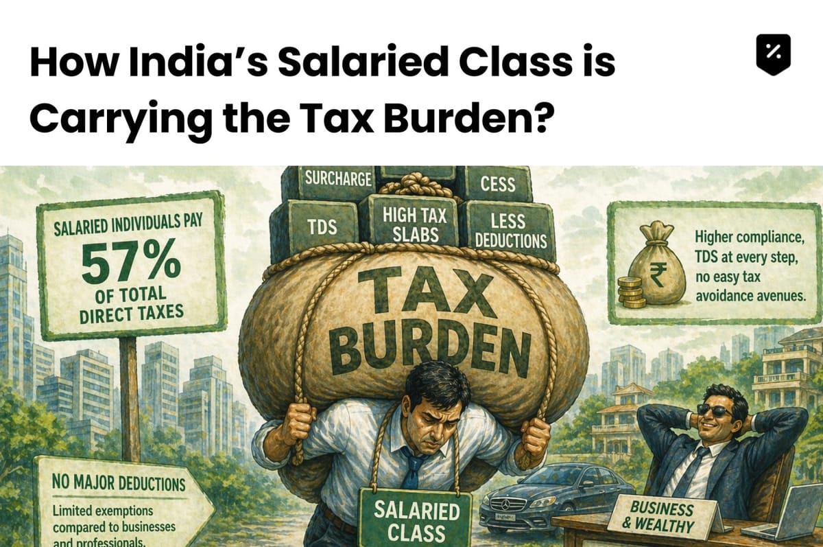 How India’s Salaried Class is Carrying the Tax Burden?