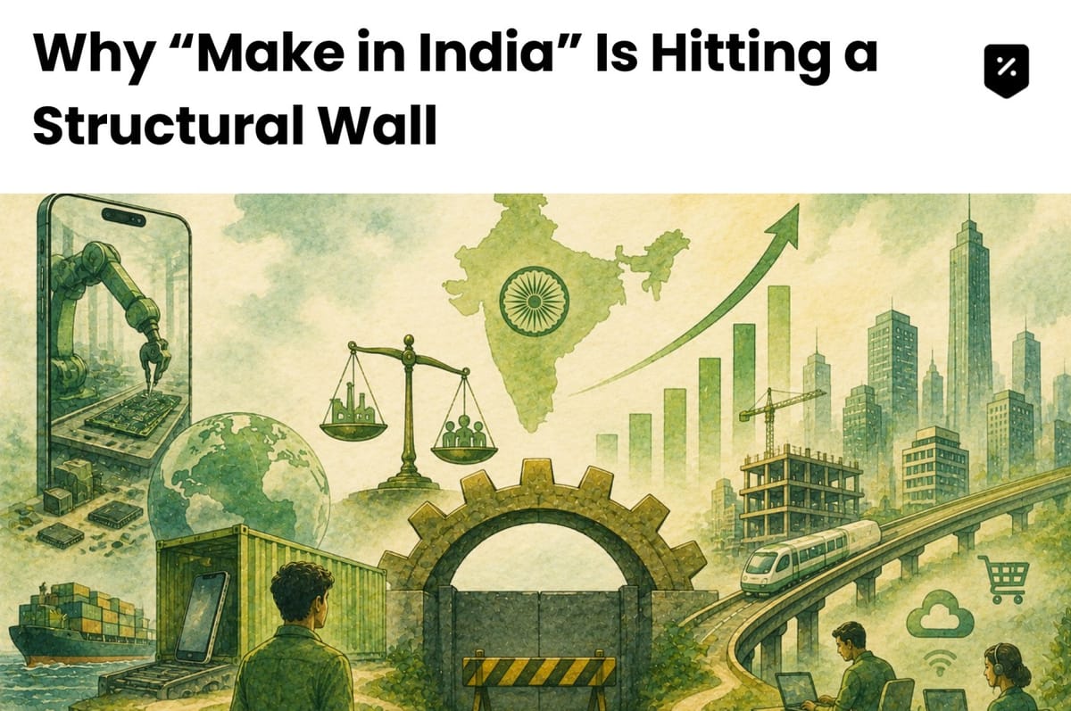 Why “Make in India” Is Hitting a Structural Wall